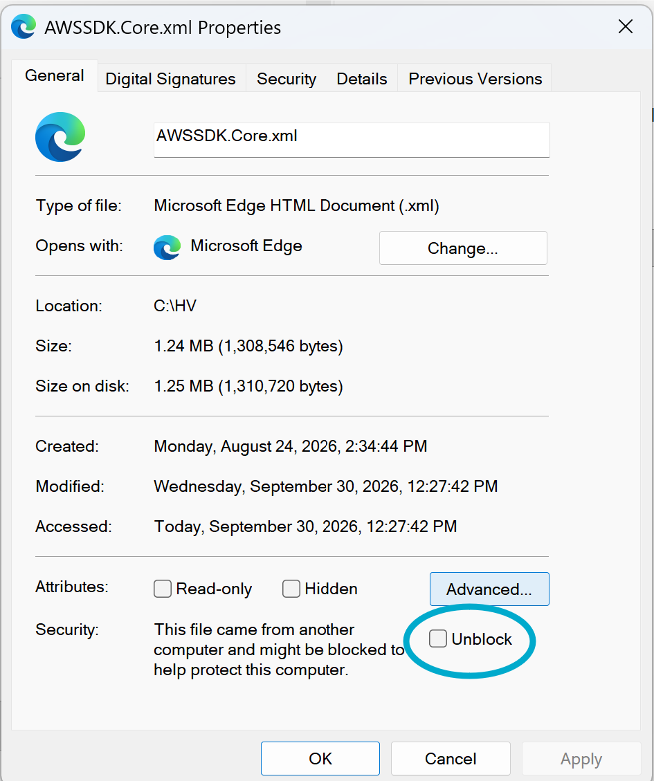 Unblocking a Group of Files – The H-Factor